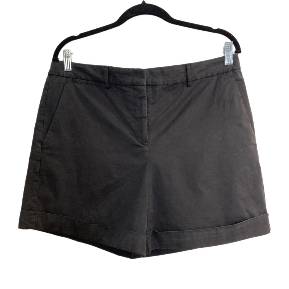 Theory mid rise black shorts